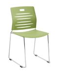 2017 New Plastic Seat and Steel Leg Dining Chair or Meeting Chair