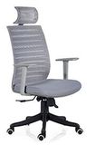 High-Density Foam Black Plastic Base Hollow out Back Chair