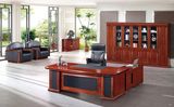 Classic Leather Panel Mahogany Office Executive Desk (FOH-A69242)