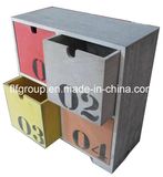 Popular New Design Colorful Retro Solid Wood Cabinet