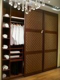 Modern Design Wardrobe with PU Sliding Door (Br-SD004)