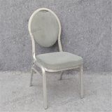 Yc-Zg47 Chinese Manufacturer Round Back Stacking Fabric Dining Chairs