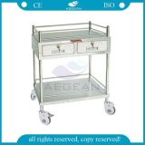 AG-Ss040A Hot Selling Durable Hospital Ss ISO&Ce Moving Trolley