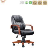 Luxury Brown Leather Swivel Office Chair