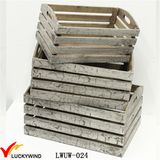 Cheap Rustic Finish Antique Small Wood Crate for Fruit or Plant