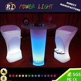 Modern Bar Furniture Lighted Colorful Plastic LED Stool