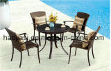 Outdoor /Rattan / Garden / Patio / Hotel Furniture Rattan Chair & Table Set (HS 1035C&HS6102DT)