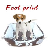 Printed Polar Fleece Dog Bed