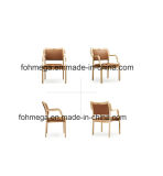 New Arrival Wooden Armrest Restaurant Chair (FOH-17R13)