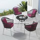 Popular Design Aluminum PE-Rattan Outdoor Furniture Garden Coffee Set (YT940)