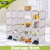 Folding Plastic Display Cabinet Large Shoe Box Cabinet