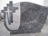 Spray White Granite Tombstone for Slovakia Market