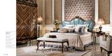 0070-1 Solid Wood Covered Luxury Veneer with High Gloss Painting Bed