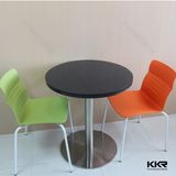 2 Seater Black Modern Coffee Table for Restaurant Equipment
