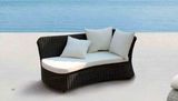 Plastic Rattan Lying Chair Pool Lounge Bed