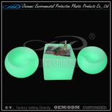 Rechargeable Colorful Plastic Shell Garden Furniture with BV