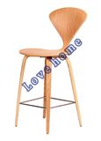 Modern Restaurant Leisure Wooden Cherner Bar Stools Chairs