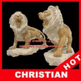 Animal Marble Statue Lion Stone Sculpture