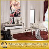 Modern Marble Top TV Stand with Drawer
