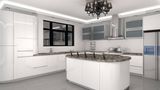 Good Quality Grey Lacquer Free Used Small Apartment Kitchen Cabinets