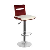 Modern Wooden and Leather Adjustable Leisure Bar Chair (FS-WB907-1)