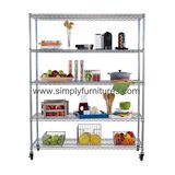 5-Tier Heavy Duty Wire Shelving for Store
