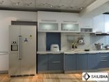 Linear Straight Modern Home Hotel Furniture Island Wood Kitchen Cabinet