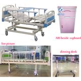 Adjustable Hospital Beds Medical Equipment Furniture 3 Crank Manual
