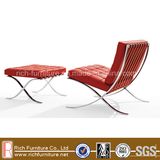 Classic Ikea Barcelona Leisure Sofa Chair with Ottoman (Stool)
