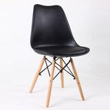 Black Dining Wood Chair Vintage Furniture