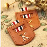 Customized High Quality Genuine Leather Patch with Metal Logo