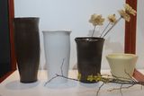 Wide-Mounth Ceramic Vases for Home Decoration