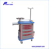 Hospital Medical ABS Emergency Trolley for Sale