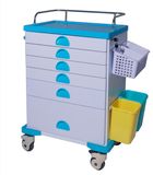 with 6 Drawers ABS Material Hospital Trolley