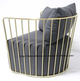 Modern Leisure Coffee Replica Metal Furniture Dining Single Living Sofa