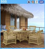 Garden Set Outdoor Furniture Round Wicker Circle Rattan Dining Table Set