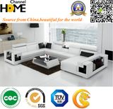 Chinese Modern Furniture Sectional Living Room Leisure Leather Sofa (HC1012)