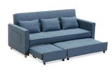 King Size Fabric Sofa Cum Bed with Chaise