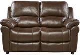 Top-Grain Leather Reclining Sofa
