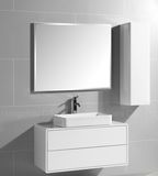 Wall-Mounted PVC Bathroom Vanity with Soft Closing