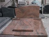 Custom Design Multicolor Red Granite Australian Tombstone for Cemetery