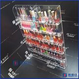 Clear Acrylic Nail Polish Salon Wall Display Storage Rack