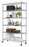 Metal Wire Garage Shelving Rack 800lbs Per Shelf