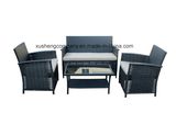 4 PCS of Steel Rattan Sofa Set
