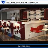 Tw Corian Acrylic Modern Restaurant Bar Counter/Pub Bar Counter