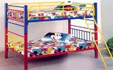 Twin Over Twin Metal Bunk Bed, Multiple Colors