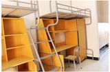 School Furniture Zhangzhou Factory Supply Metal Simple Rectangle Space Saving Furniture Cheap Dorm Bunk Bed for Sale