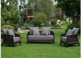 PE Rattan Sofa Set with Cushion