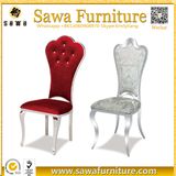 Modern Upholstery Grey Stainless Steel Dining Chair