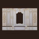 Polyurethane Wall Plaques/Panels PU Moulding Decoration Hn-F001~005